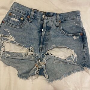 Levi 501 denim shorts
